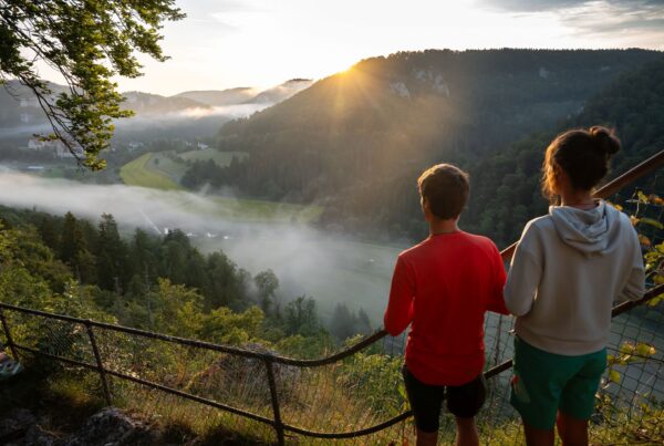 Sonnenaufgang im Donautal